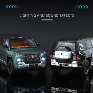 1:24 BYD Look UPAT U8 Alloy Die Cast Toy Car Model Sound and Light Children’s Toy Collectibles Birthday gift