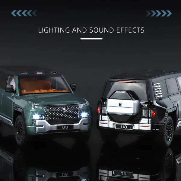 1:24 BYD Look UPAT U8 Alloy Die Cast Toy Car Model Sound and Light Children's Toy Collectibles Birthday gift - Image 2