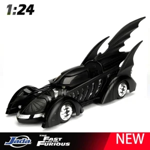 JADA 1:24 Bat Batmobile 1995 Alloy Car Diecasts & Toy Vehicles Car Model Miniature Scale Model Car For Children