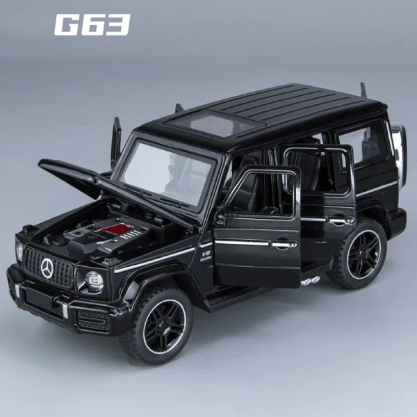 1:32 Benz G63 SUV Alloy Car Diecasts & Toy Vehicles Car Model Sound and light Pull Back Car Toys For Kids Gifts - Image 3