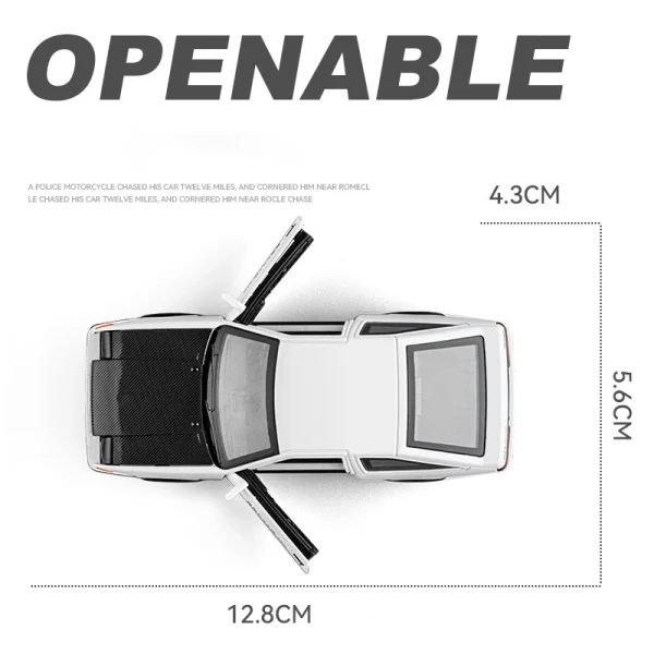 New 1:36 Initial D AE86 Alloy Car Diecasts & Toy Vehicles Metal Toy Car Model Sound and light Collection Kids Toy - Image 3