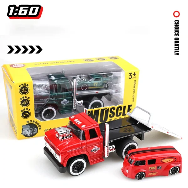 1:60 Muscle Transports Vehicle Set Series Alloy Die Cast Toy Car Model Sound and Light Children's Toy Collectibles Birthday gift - Image 4