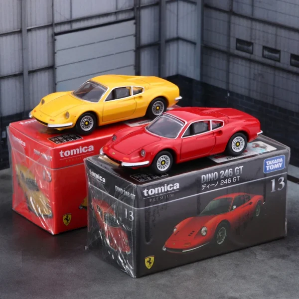 Takara Tomy Ferrari DINO 246 GT Alloy Car Diecasts & Toy Vehicles Car Model Miniature Scale Model Car For Children Out of Print - Image 3