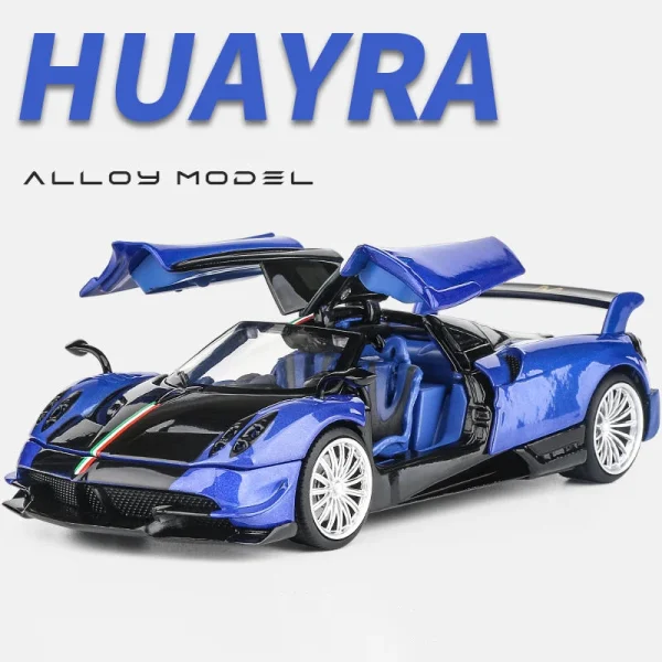 JKM 1:32 Pagani Huayra Supercar Diecasts & Toy Vehicles Metal Car Model Shock absorber Sound Light Collection Car Toys Gift - Image 5