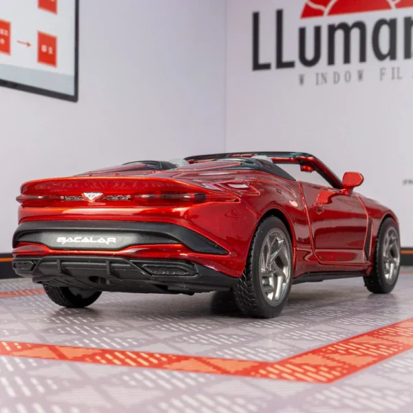 1:32 Bentley Mulliner Bacalar Alloy Muscle Car Model Sound and Light Children's Toy Collectibles Birthday gift - Image 5