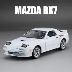 1:32 Mazda RX7 AE86 JDM Mazda MX5 Car Model Alloy Car Die Cast Toy Car Model Sound and light Children’s Toy Collectibles
