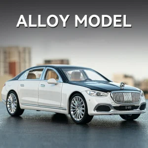 1:22 Benz Maybach S680 Alloy Model Car Toy Diecasts Casting Sound and Light Car Toys For Children Vehicle