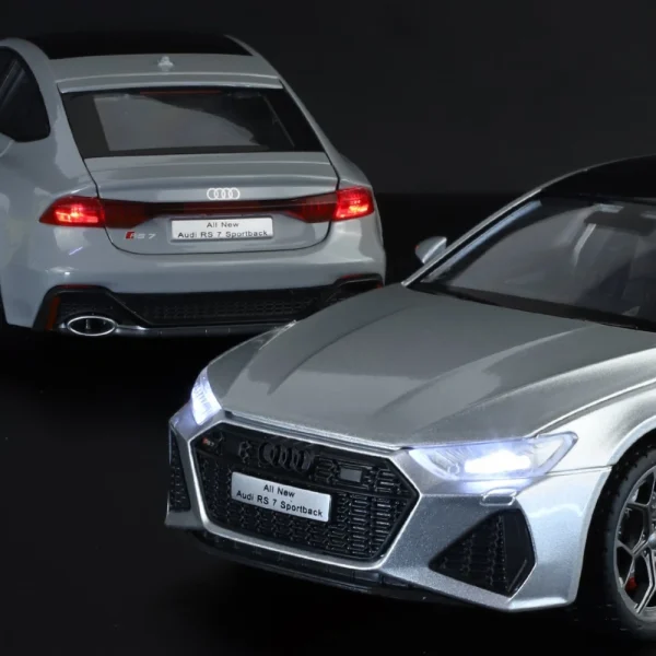 1:24 AUDI RS7 Sportback Supercar Alloy Car Model Sound and Light Children's Toy Collectibles Birthday gift - Image 3