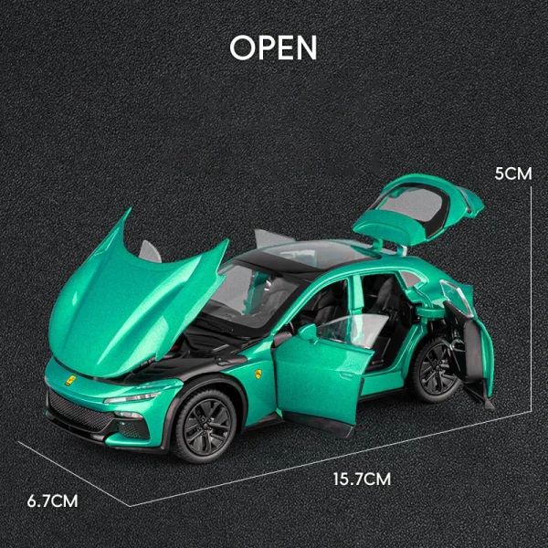 1:32 Purosangue SUV Alloy Car Model Sound and Light Pull Back Children's Toy Collectibles Birthday gift - Image 3