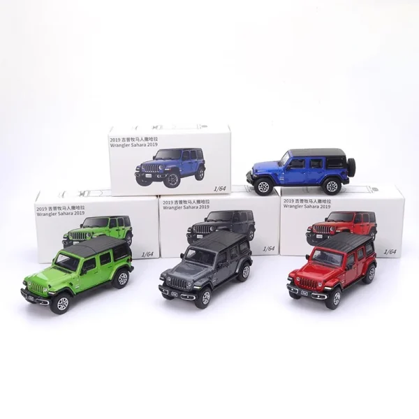 1:64 Wrangler Sahara 2019 SUV Alloy Car Diecasts & Toy Vehicles Car Model Miniature Scale Model Car For Children - Image 4