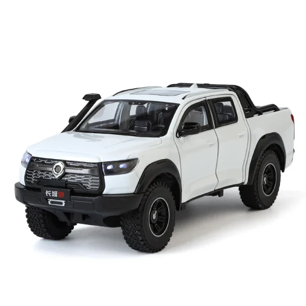 1:24 Great Wall Motor GWM Poer Alloy Muscle Car Model Sound and Light Pull Back Children's Toy Collectibles Birthday gift - Image 3