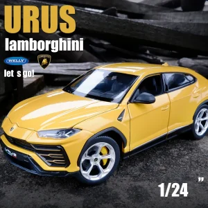 WELLY 1:24 Lamborghini Bison URUS SUV Alloy Car Diecasts & Toy Vehicles Car Model Miniature Scale Model Car Toy For Children