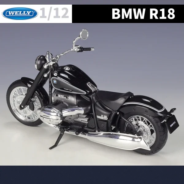 WELLY 1/12 BMW R18 2020 Die Cast Motorcycle Model Toy Vehicle Collection Autobike Shork-Absorber Off Road Autocycle Toys Car - Image 4