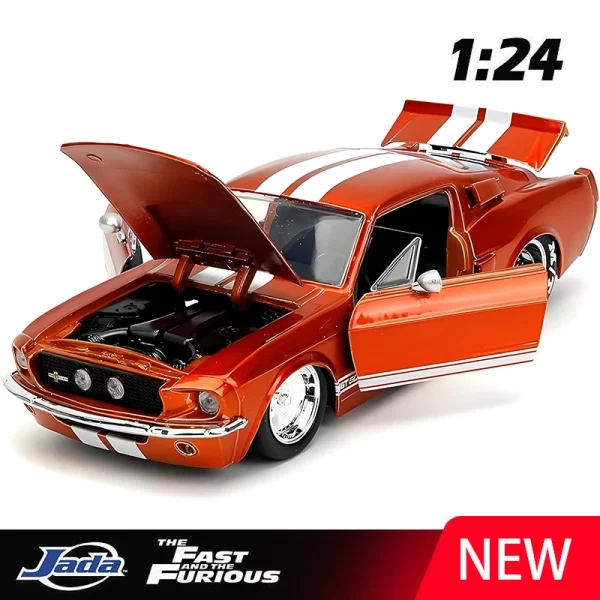 JADA 1:24 1967 Shelby GT500 Alloy Car Diecasts & Toy Vehicles Car Model Miniature Scale Model Car For Children