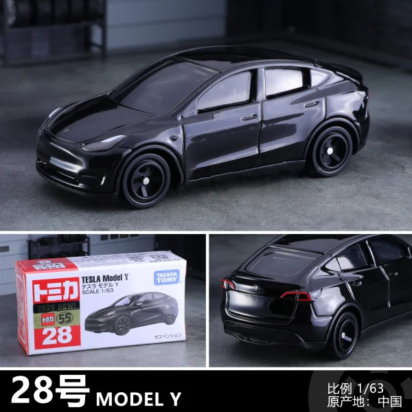 TOMY Tesla Model Y SUV Alloy Car Diecasts & Toy Vehicles Car Model Miniature Scale Model Car For Children - Image 3