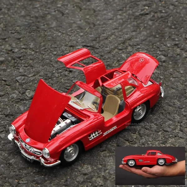 1:24 Mercedes-Benz 300SL 1954 Alloy Car Diecasts & Toy Vehicles Car Model Miniature Scale Model Car Toy For Children - Image 3