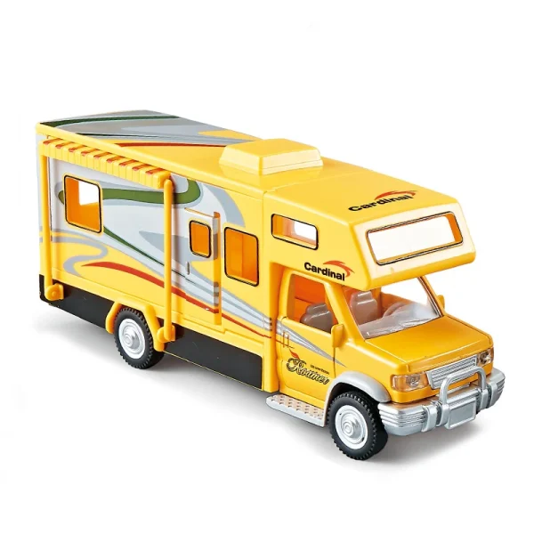 1:32 Recreational Vehicle RV Alloy Die Cast Toy Car Model Sound and Light Pull Back Children's Toy Collectibles Birthday gift - Image 3