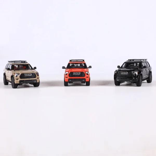 GCD 1:64 Sequoia XK80 TRD Pro SUV Alloy Car Diecasts & Toy Vehicles Car Model Miniature Scale Model Car Toys For Children - Image 4