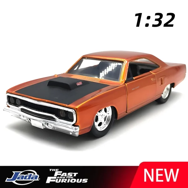 JADA 1:32 Fast & Furious Plymouth Road Runner Alloy Car Diecasts & Toy Vehicles Car Model Miniature Scale Model Car For Children