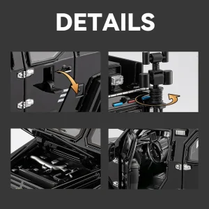 1:24 Sword Toothed Tiger Armored Vehicle Alloy Die Cast Toy Car Model Sound and Light Children’s Toy Collectibles Birthday gift