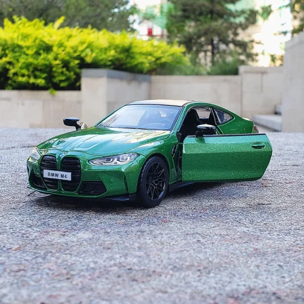 1:32 BMW M4 IM G82 Supercar Alloy Car Model With Pull Back Sound Light Children Gift Collection Diecast Toy Model - Image 5