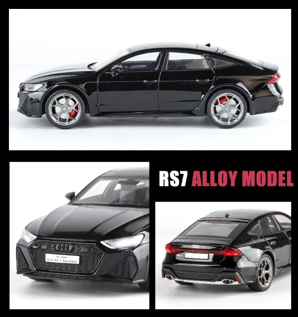 1:24 AUDI RS7 Sportback Supercar Alloy Car Model Sound and Light Children's Toy Collectibles Birthday gift - Image 2