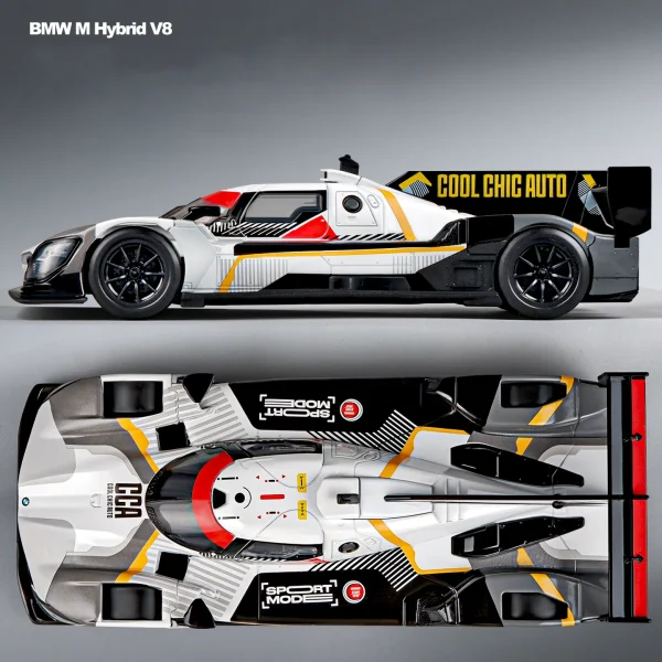 1:24 BMW M Hybrid V8 Super Racing Alloy Car Model Sound and Light Children's Toy Collectibles Birthday gift - Image 4