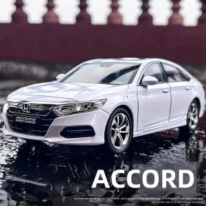 New 1:24 Honda Accord Alloy Die Cast Toy Car Model Sound and Light Children’s Toy Collectibles Birthday gift