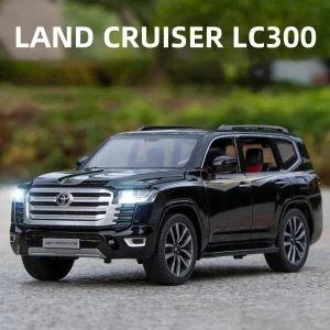 1:24 LAND CRUISER LC300 SUV Alloy Car Model Sound and Light Pull Back Children’s Toy Collectibles Birthday Gift