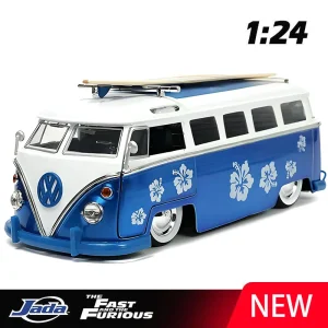 JADA 1:24 T1 BUS Alloy Car Diecasts & Toy Vehicles Car Model Miniature Scale Model Car For Children