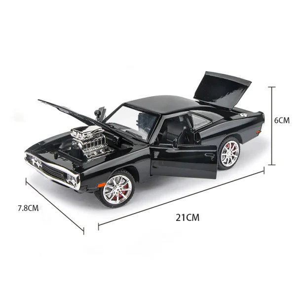 1:24 Dodge Charger 1970 Fast & Furious Alloy Car Diecasts & Toy Vehicles Car Model Sound and light Car Toys For Kids Gifts - Image 3