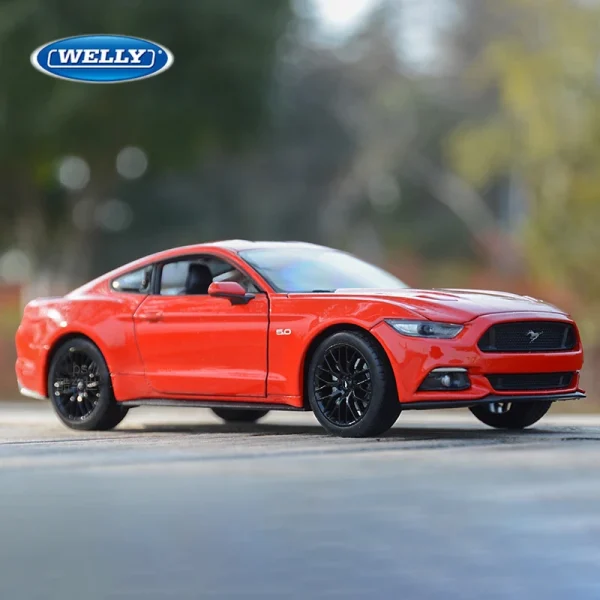 WELLY 1:24 Ford Mustang GT 2015 Muscle Car Alloy Car Model Diecasts & Toy Vehicles Toy Cars Kid Toys For Children Gifts - Image 2