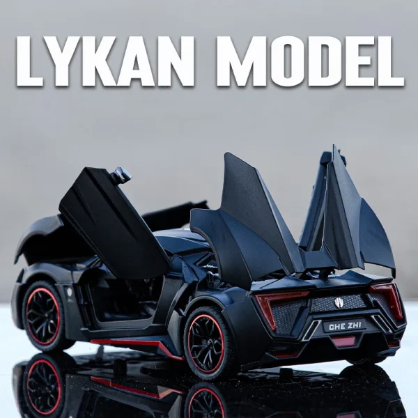 1:24 Lykan Hypersport Supercar Model Diecasts & Toy Vehicles Toy Car Metal Collection Toy Kid Toys for Children Kids Gifts