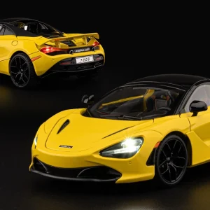 1:18 720S Supercar Alloy Car Model Sound and Light Pull Back Children’s Toy Collectibles Birthday Gift