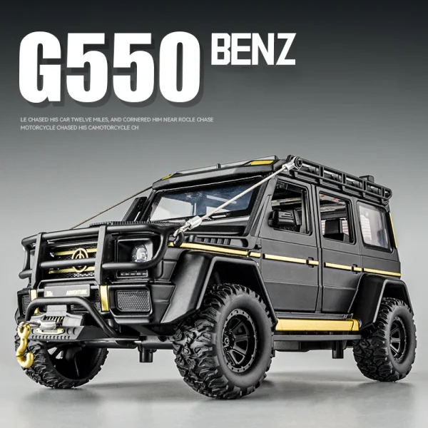 1:24 Benz G550 Adventure 4X4² Alloy Cast Toy Car Model Sound and Light Children's Toy Collectibles Birthday gift