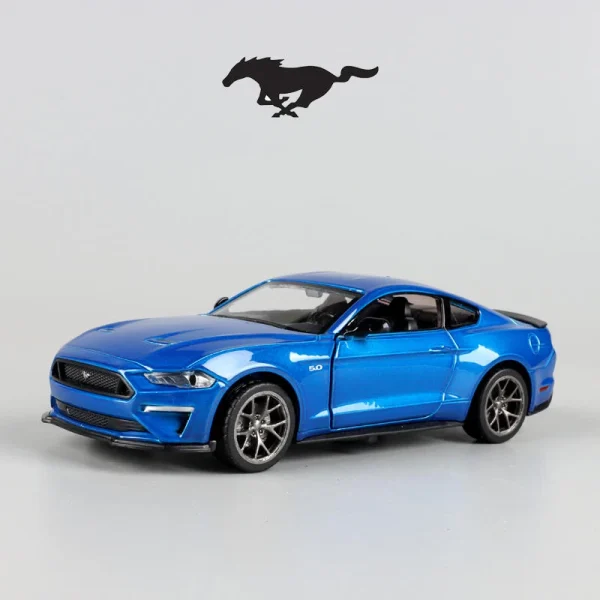 1:34 Ford Mustang GT 2018 Muscle Car Alloy Car Die Cast Toy Car Model Sound and Light Children's Toy Collectibles Birthday gift - Image 6