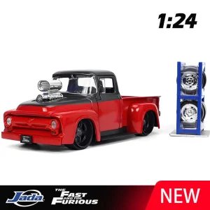 JADA 1:24 F100 1956 Pickup Alloy Car Diecasts & Toy Vehicles Car Model Miniature Scale Model Car For Children