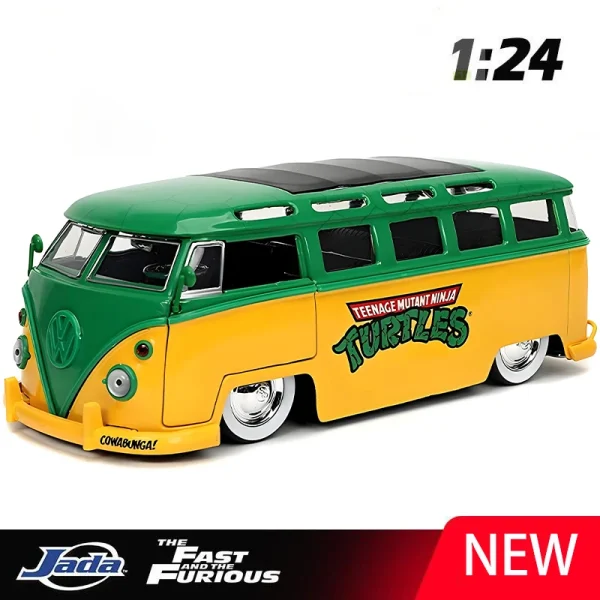 JADA 1:24 T1 BUS 1962 Alloy Car Diecasts & Toy Vehicles Car Model Miniature Scale Model Car For Children