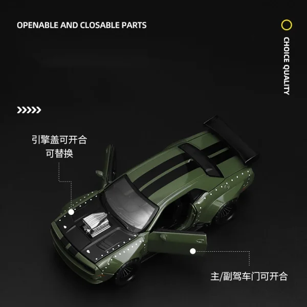 1:36 Dodge challenger SRT Jailbreak Assembled Version Alloy Car Diecasts & Toy Vehicles Car Model Model Car Toy For Children - Image 3