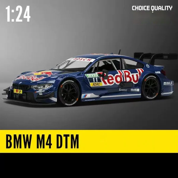 NEW 1:24 BMW M4 GT3 Red Bull M6 BMW CSL Alloy Car Diecasts & Toy Vehicles Car Model Sound and light Car Toys For Kids Gifts - Image 3