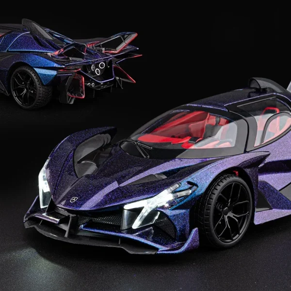 1:18 Apollo Project EVO Supercar Alloy Car Diecasts & Toy Vehicles Metal Toy Car Model Sound and light Collection Kids Toy - Image 3