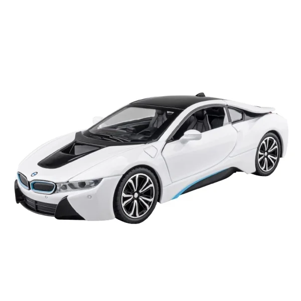 1:24 BMW I8 Supercar Alloy Car Diecasts & Toy Vehicles Car Model Sound and light Pull back Car Toys For Kids Gifts - Image 4