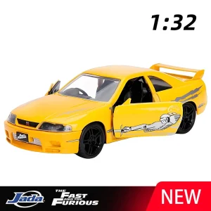 JADA 1:32 Fast & Furious Skyline GTR R33 Alloy Car Diecasts & Toy Vehicles Car Model Miniature Scale Model Car For Children