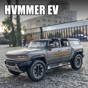 1:24 Hummer EV SUV Off-Road Alloy Car Die Cast Toy Car Model Sound and Light Children’s Toy Collectibles Birthday gift