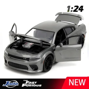 JADA 1:24 DODGE CHARGER SRT HELLCAT 2021 Alloy Car Diecasts & Toy Vehicles Car Model Miniature Scale Model Car Toys For Children
