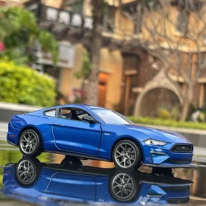 1:34 Ford Mustang GT 2018 Muscle Car Alloy Car Die Cast Toy Car Model Sound and Light Children’s Toy Collectibles Birthday gift