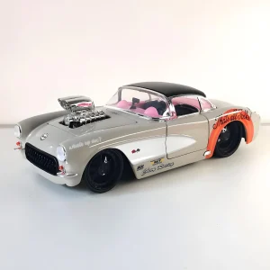 JADA 1:24 Corvette 1957 Alloy Car Diecasts & Toy Vehicles Car Model Miniature Scale Model Car For Children