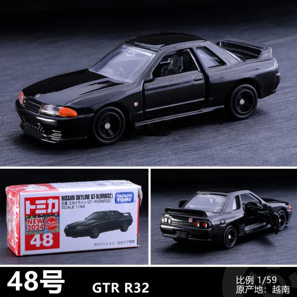 TOMY Nissan Skyline GTR R32 48# Alloy Car Diecasts & Toy Vehicles Car Model Miniature Scale Model Car For Children