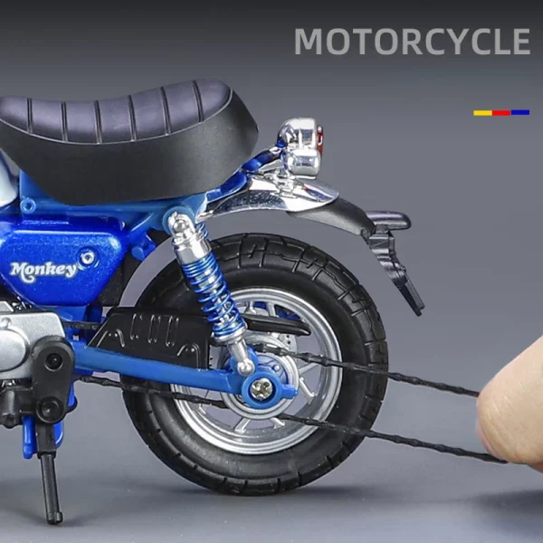 1:12 Honda Monkey 125 Alloy Die Cast Motorcycle Model Toy Vehicle Collection Sound and Light Off Road Autocycle Toys Car - Image 5