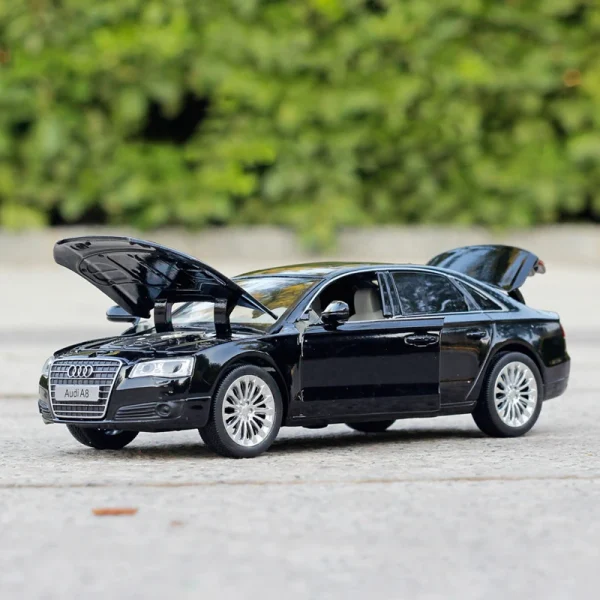 1:32 AUDI A8 Luxury Car Alloy Car Model Diecasts Toy Vehicles Toy Cars Sound and light Kid Toys For Children Gifts Boy Toy - Image 4